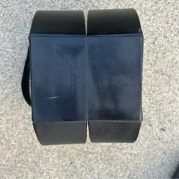 Doggie Double Bowl Purse Small Dog Chic Trendy Black M2-002 - Picture 7 of 8